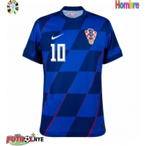 Camiseta Croacia Luka Modric #10 Visitante Equipación Eurocopa 2024 manga corta